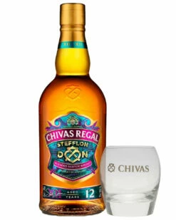 Chivas Regal X Stefflon Don 12 Year Old Scotch Whisky With Free Glass, 70 Cl