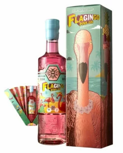 Zymurgorium FlaGingo Pink Gin Limited Edition Presentation Gift Set Box, 50 Cl